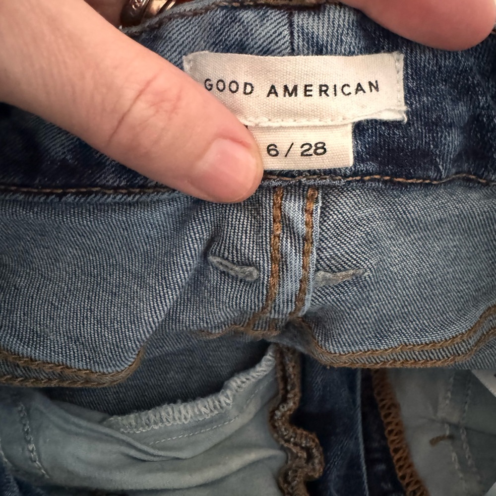 Good American- Skinny-Classic Women's Blue Denim Jeans - Picture 4 of 4